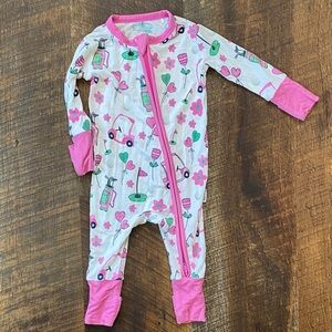 Gigi and Max Golf zippered pajamas